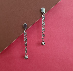 Steel Earrings - (Product ref: E382)