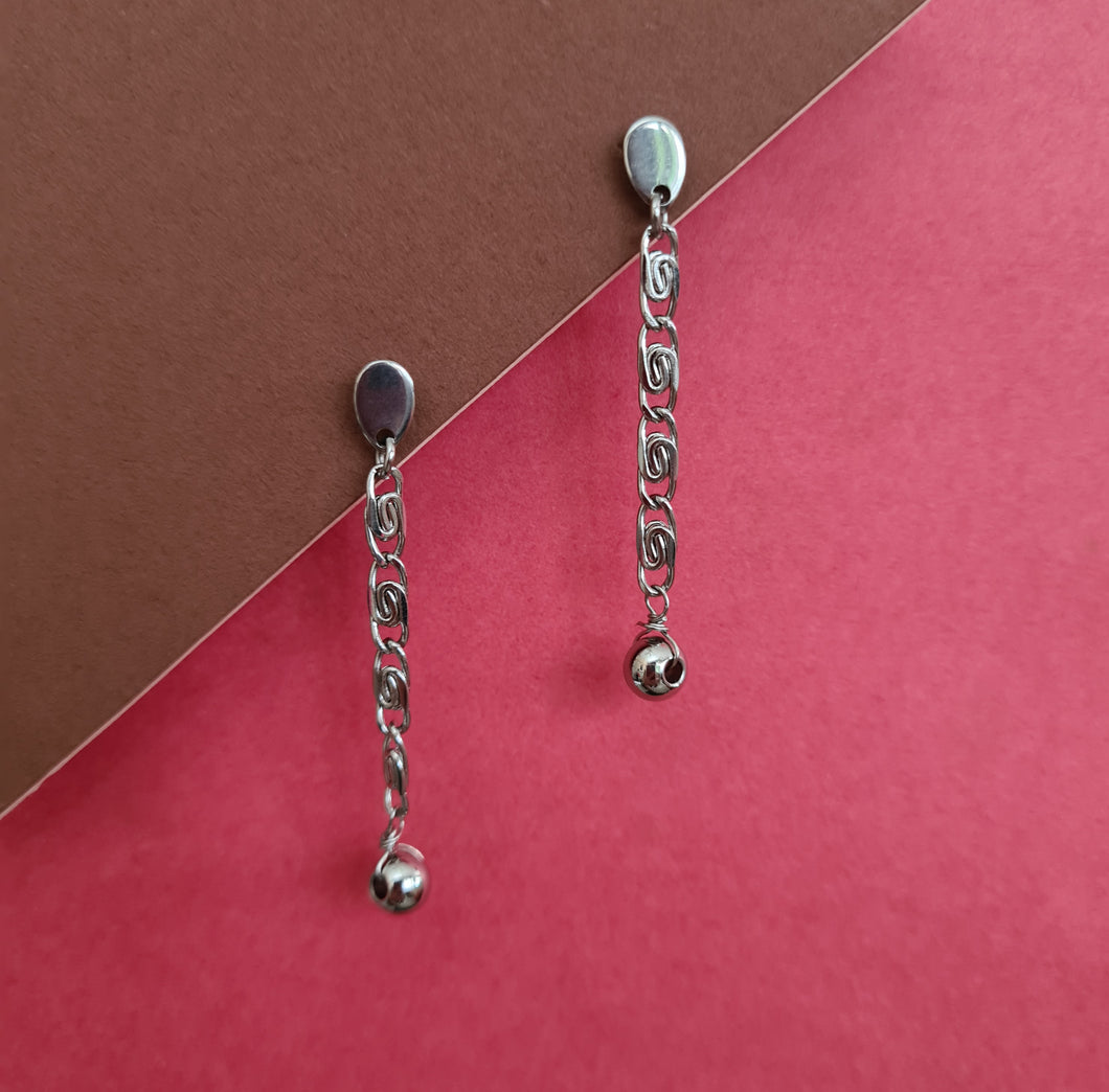 Steel Earrings - (Product ref: E382)