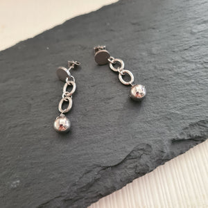 Steel Earrings - (Product ref: E383)