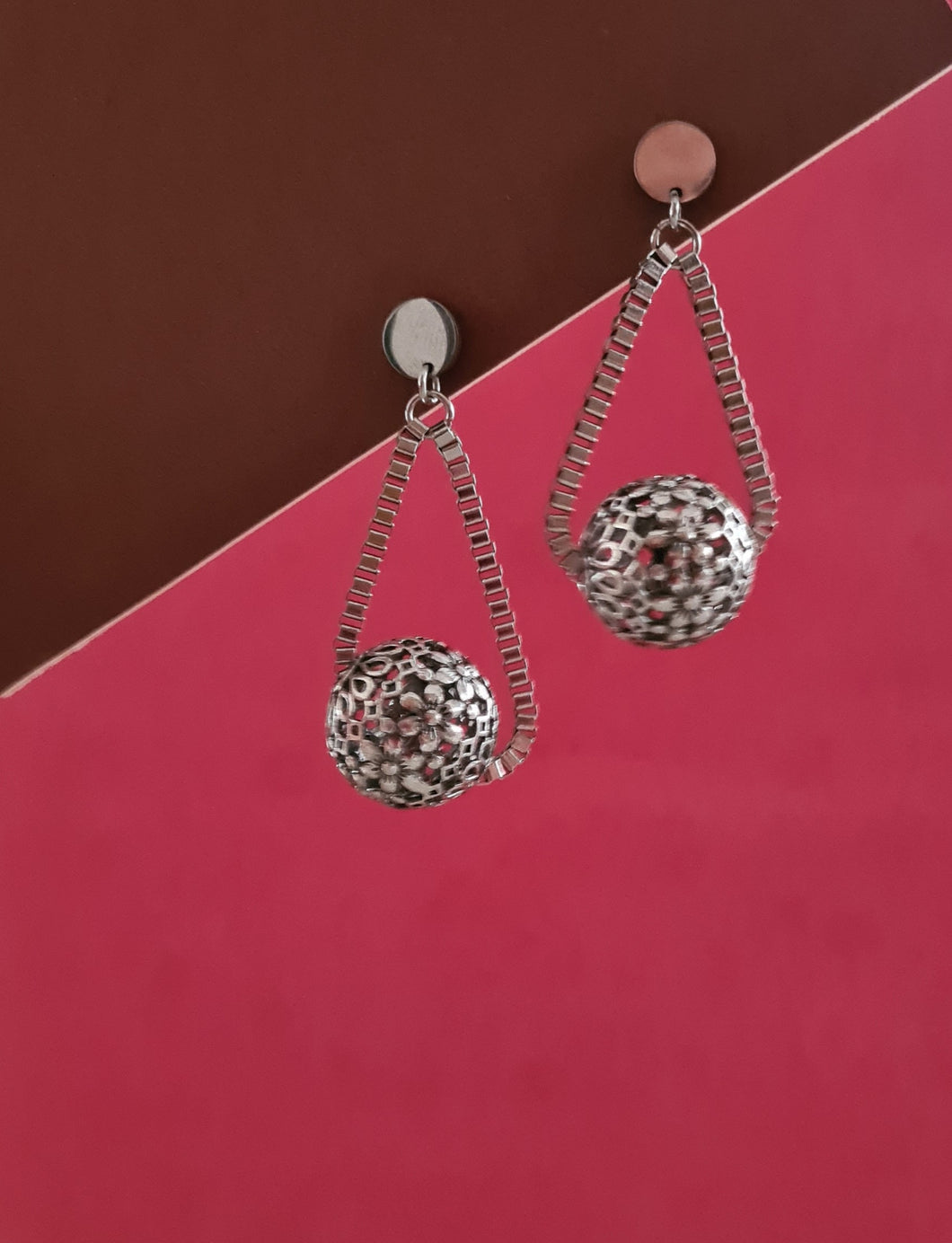 Steel Earrings - (Product ref: E384-S)