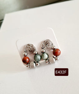 Stud Earrings - Gemstones (Product ref: E432)