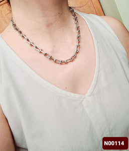 Steel Statement Necklace - (Product ref: N00114)