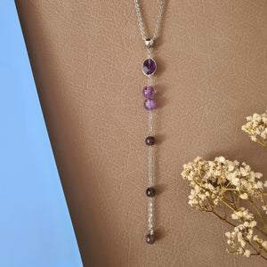 Minimalist Necklace - Gemstones (Product ref: N078)