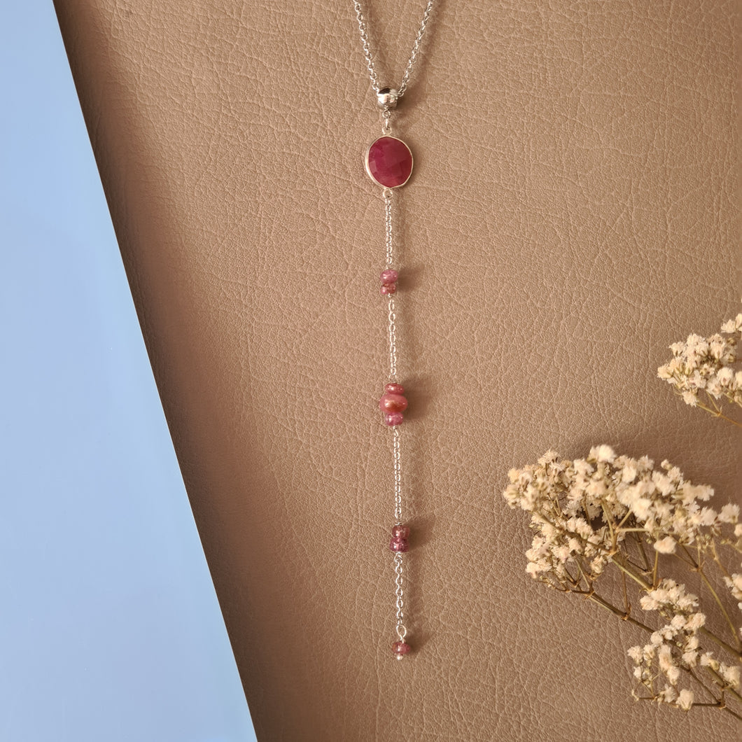 Minimalist Necklace - Gemstones (Product ref: N079)