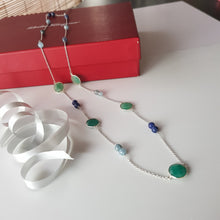 Load image into Gallery viewer, Contemporary Necklace - Gemstones linked ( Product ref: N159 )
