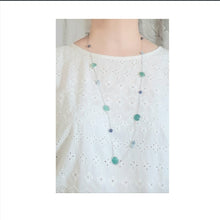 Load image into Gallery viewer, Contemporary Necklace - Gemstones linked ( Product ref: N159 )
