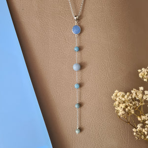 Minimalist Necklace - Gemstones (Product ref: N248)