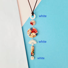 Load image into Gallery viewer, Contemporary Necklace -  Resin / Acetate Pendant: Waxed cord  (Product ref: N371-S)
