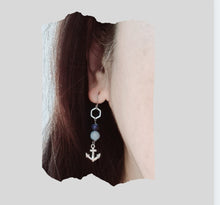 Load image into Gallery viewer, Asymmetrical Earrings - Gemstones (Product ref: E169)
