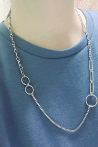 Steel Statement Necklace - (Product ref: N00116)