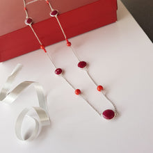 Load image into Gallery viewer, Contemporary Necklace - Gemstones linked ( Product ref: N157 )
